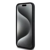 iPhone 15 Case H&uuml;lle - Liquid Silicone DKNY New York MagSafe kompatibel - Schwarz