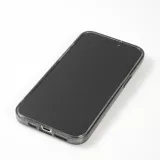 Coque iPhone 15 - Gel transparent avec paillettes - Noir