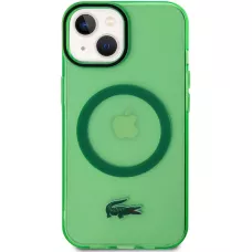 iPhone 15 Plus Case Hülle - Lacoste Transparent-Lackgel mit MagSafe - Hellgrün