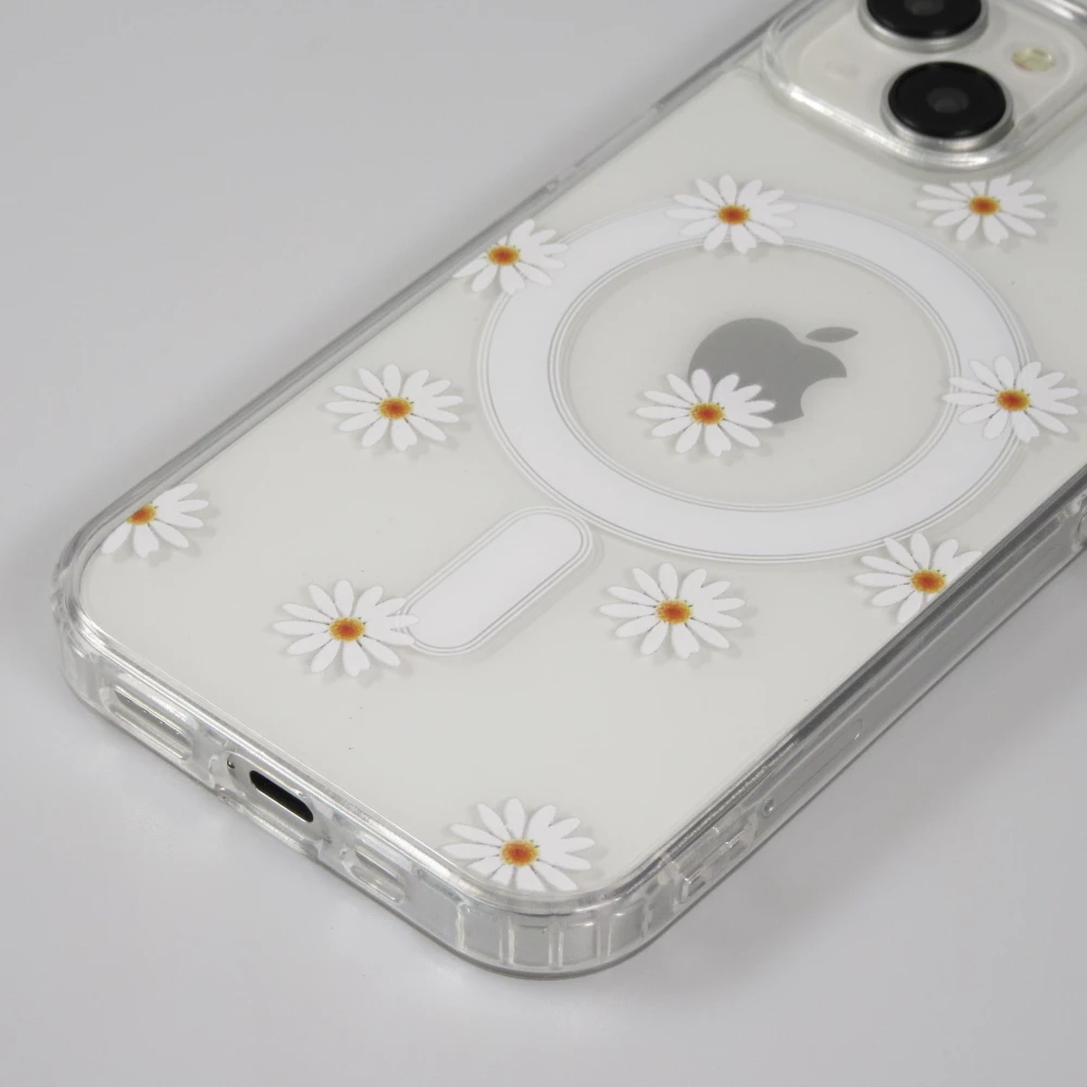 Coque iPhone 15 Pro - Gel silicone MagSafe - Spring Vibes Flowers Nr. - 1