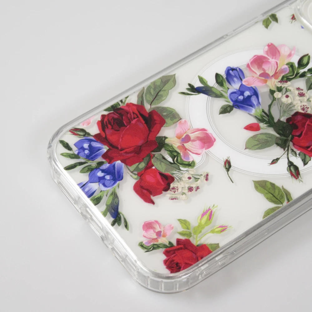 Coque iPhone 15 Pro Max - Gel silicone MagSafe - Spring Vibes Flowers Nr. - 2