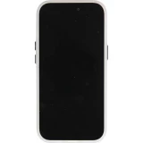 Coque iPhone 15 Pro Max - MWK Cyber Grid silicone avec MagSafe - Blanc