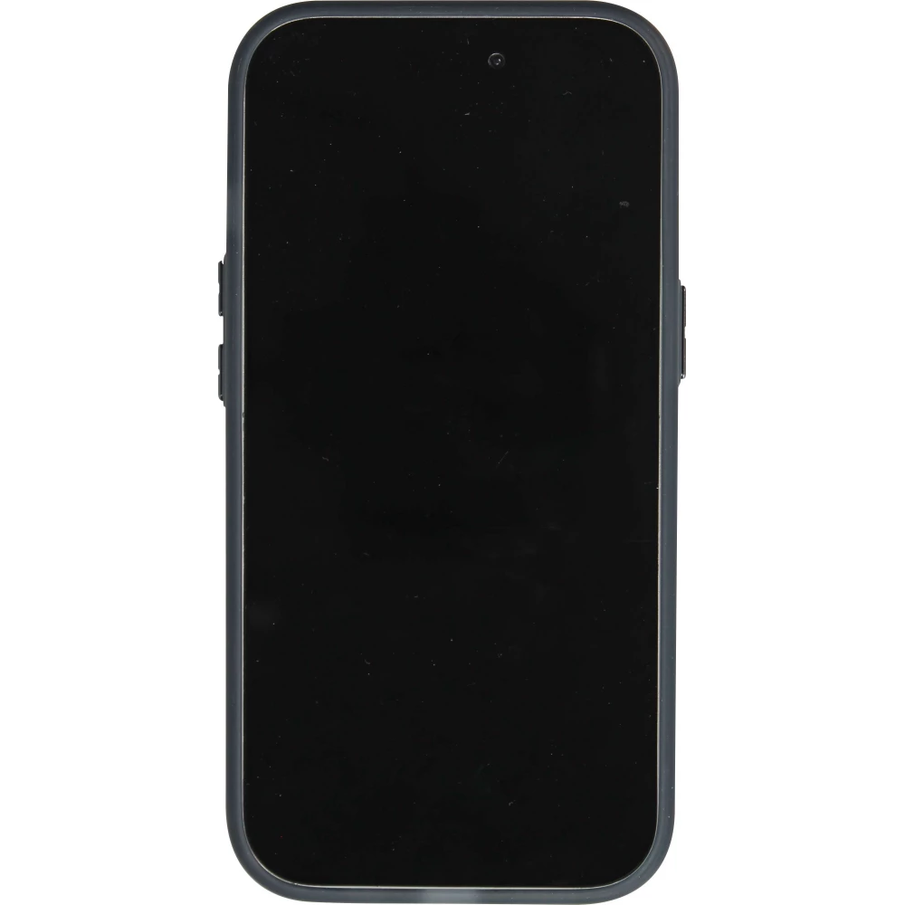 Coque iPhone 15 Pro Max - MWK Cyber Grid silicone avec MagSafe - Noir