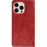 Coque iPhone 15 Pro Max - Flip Géometrique - Rouge
