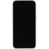 Coque iPhone 15 Pro - Gel Glossy Marbre - Blanc