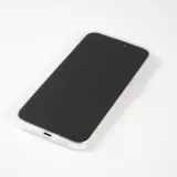 Coque iPhone 15 Pro - Gel Glossy Marbre - Blanc