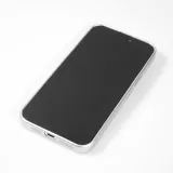 Coque iPhone 16 - Gel souple avec vitre de protection caméra MagSafe - Argent