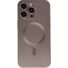 Coque iPhone 16 - Gel souple avec vitre de protection caméra MagSafe - Gris foncé