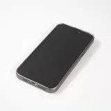 Coque iPhone 16 - Gel souple avec vitre de protection caméra MagSafe - Gris foncé