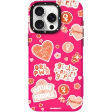 Coque iPhone 15 Pro Max - Youngkit @Blushing. ginger Positive Quotes Case - Rouge