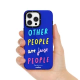 iPhone 15 Pro Case Hülle - Youngkit @LisadotDesign Positive Quotes Case Overthink this
