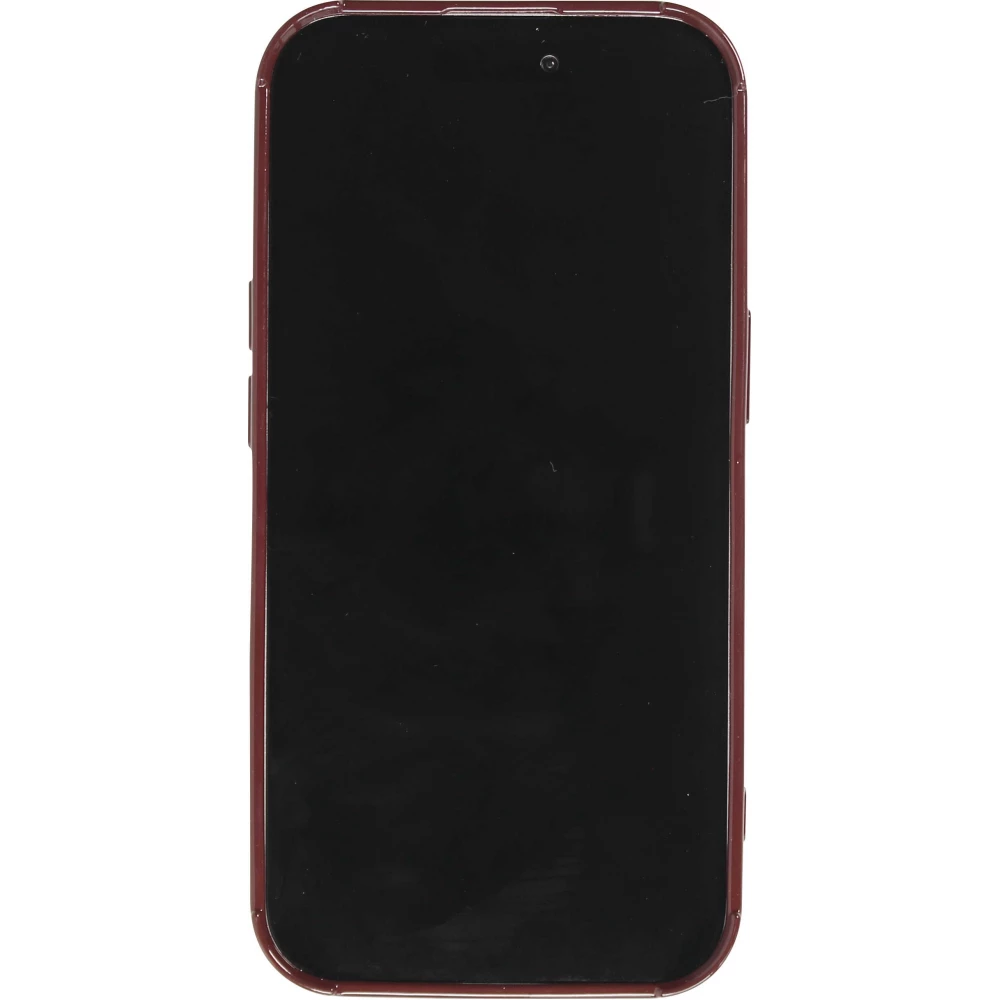 Coque iPhone 15 Pro - Silicone avec forme de vague 3D mat - Violet