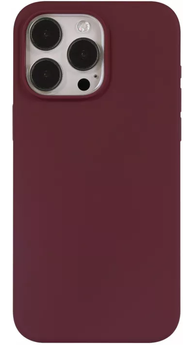 Coque iPhone 15 Pro - Soft Touch - Bordeaux