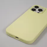 Coque iPhone 15 Pro - Soft Touch - Jaune pastel