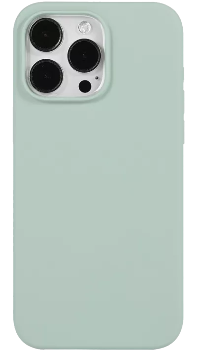 Coque iPhone 15 Pro - Soft Touch - Vert d'eau
