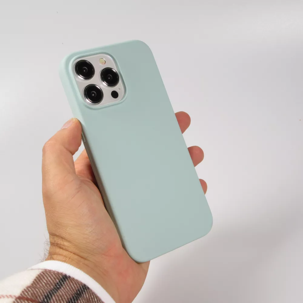 iPhone 15 Pro Case Hülle - Soft Touch - Wassergrün