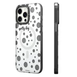 Coque iPhone 15 Pro - Youngkit Colorful Polka Dots Case avec Magsafe - Blanc