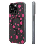 Coque iPhone 15 Pro - Youngkit Colorful Polka Dots Case avec Magsafe - Noir