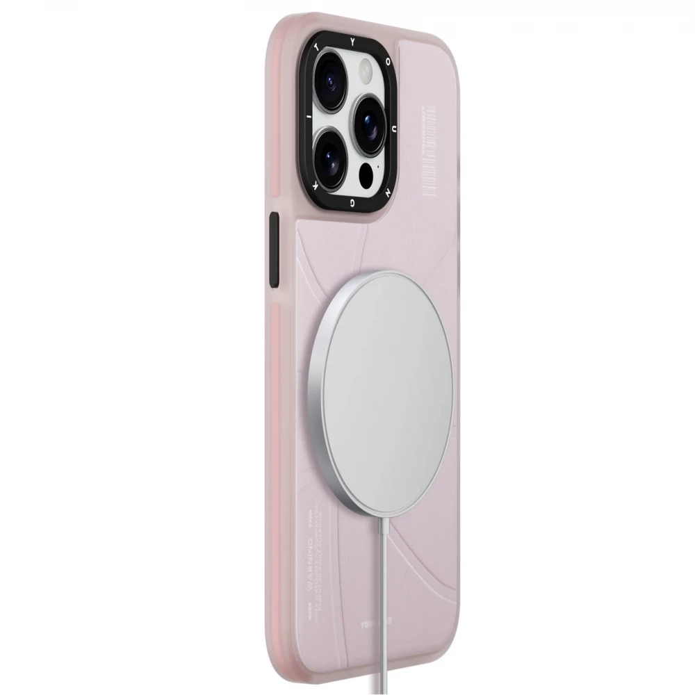 Coque iPhone 15 Pro - Youngkit Passionate Backboard Leather Case avec Magsafe - Brun