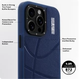 Coque iPhone 15 Pro - Youngkit Passionate Backboard Leather Case avec Magsafe - Brun