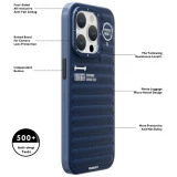 Coque iPhone 15 Pro - Youngkit True Color Luggage-Inspired avec MagSafe - Argent