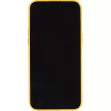 Coque iPhone 15 - Silicone Mat jaune