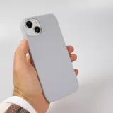 Coque iPhone 15 - Soft Touch - Gris clair