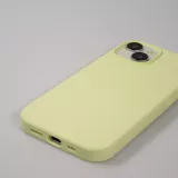 iPhone 15 Case Hülle - Soft Touch - Pastellgelb