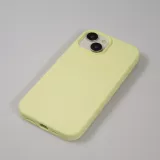 iPhone 15 Case Hülle - Soft Touch - Pastellgelb