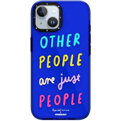Coque iPhone 15 - Youngkit @LisadotDesign Positive Quotes Case Other People
