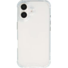 Coque iPhone 16 - Gel Transparent Silicone Bumper anti-choc avec protections pour coins