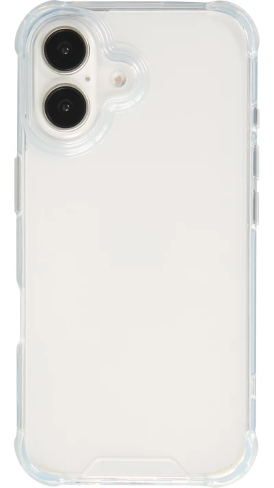 Coque iPhone 16 - Gel Transparent Silicone Bumper anti-choc avec protections pour coins