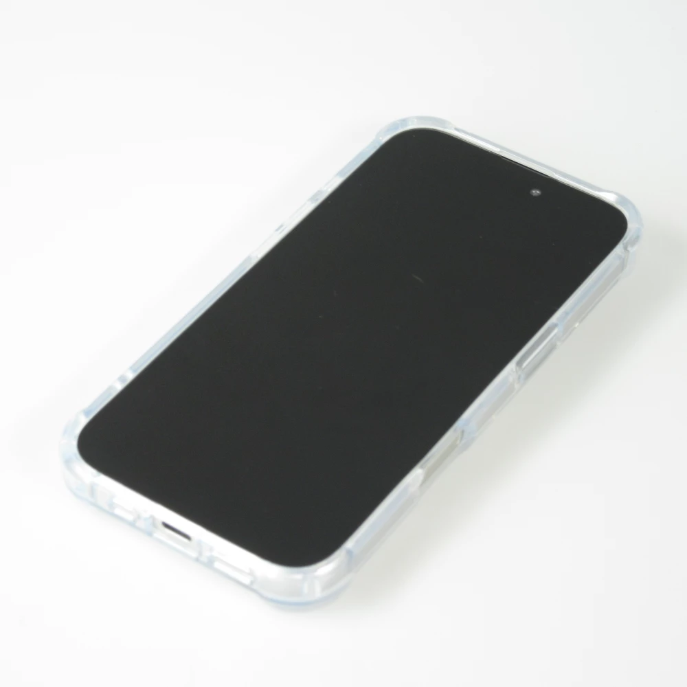 Coque iPhone 16 - Gel Transparent Silicone Bumper anti-choc avec protections pour coins