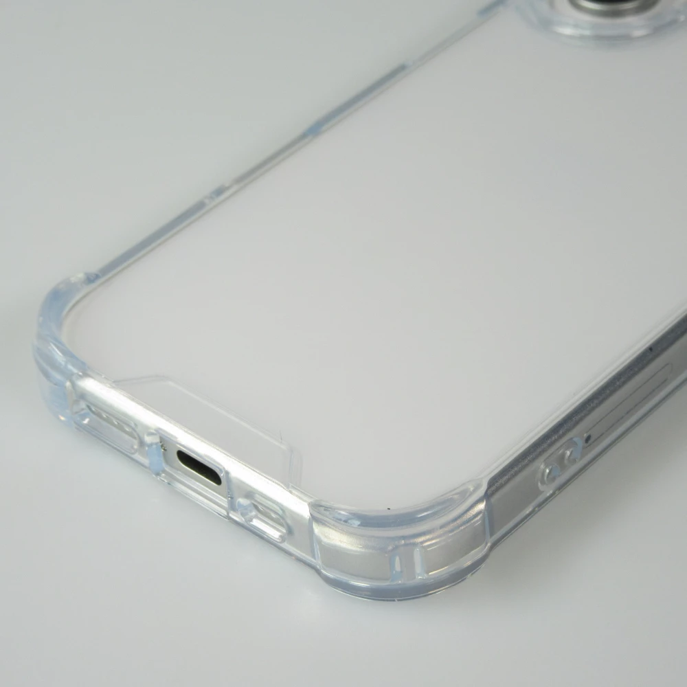 Coque iPhone 16 - Gel Transparent Silicone Bumper anti-choc avec protections pour coins