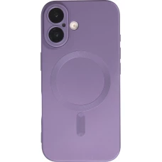 Coque iPhone 16 - Gel souple avec vitre de protection caméra MagSafe - Violet