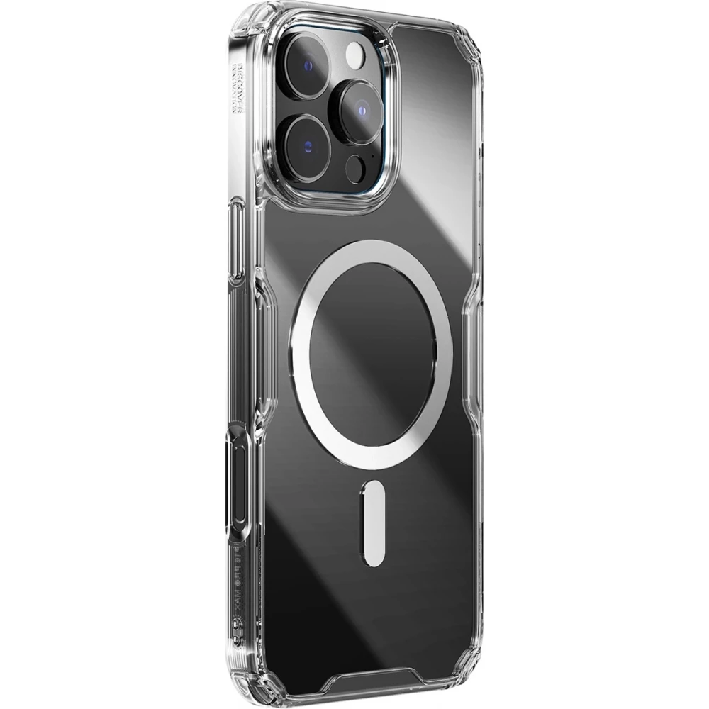 Coque iPhone 16 - Nillkin Magnetic Nature Pro avec MagSafe - Transparent
