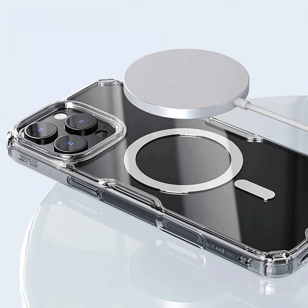 Coque iPhone 16 - Nillkin Magnetic Nature Pro avec MagSafe - Transparent