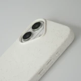 Coque iPhone 16 Plus - Bio Eco-Friendly nature avec cordon collier - Blanc