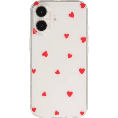 Coque Samsung Galaxy S26 Ultra - Gel petit coeur transparent - Rouge