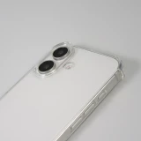 Coque iPhone 16 Plus - Gel transparent avec lacet - Bleu