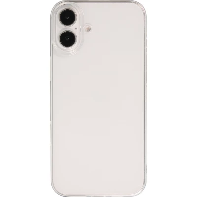 iPhone 16 Plus Case Hülle - Ultra-thin Gummi Transparent 0.8 mm Gel-Silikon Superdünn und flexibel