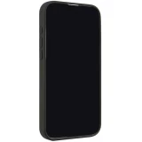 Coque iPhone 16 Pro Max - Audi silicone Soft Touch avec logo - Noir