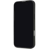 Coque iPhone 16 Pro Max - Audi silicone Soft Touch avec logo - Noir