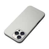 Coque iPhone 16 Pro Max - Qialino cuir véritable (compatible MagSafe) - Gris