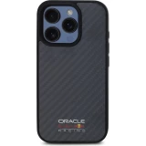 iPhone 16 Pro Max Case H&uuml;lle - Red Bull Racing Simple Carbon mit Logo MagSafe - Schwarz