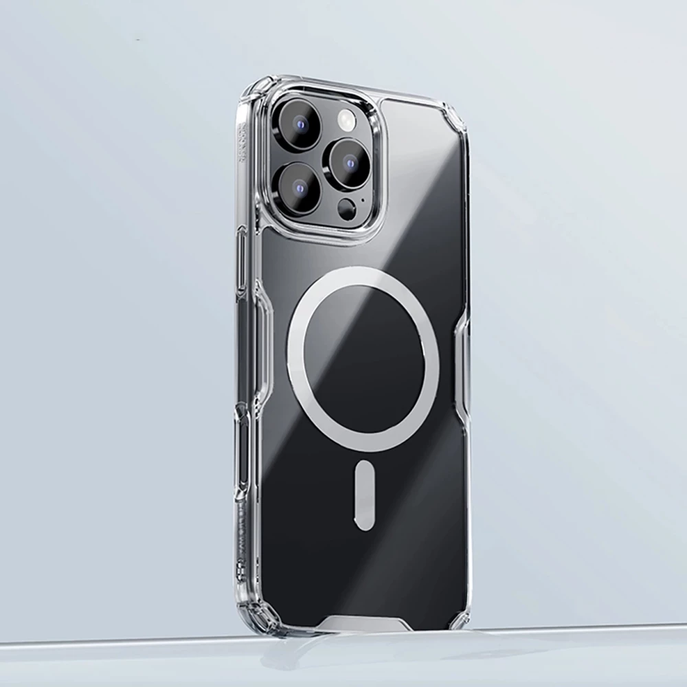 Coque iPhone 16 Pro - Nillkin Magnetic Nature Pro avec MagSafe - Transparent