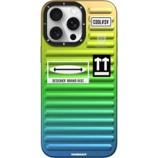 Coque iPhone 16 Pro - Youngkit Glow Luggage-Inspired - Vert