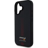 Coque iPhone 16 - Red Bull Racing Carbon Powerbar MagSafe - Noir