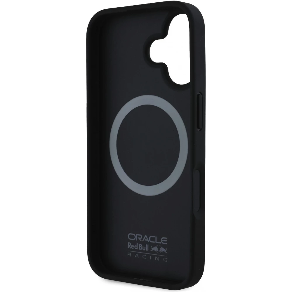 Coque iPhone 16 - Red Bull Racing Carbon Powerbar MagSafe - Noir