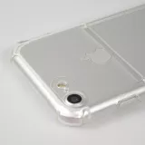 Coque iPhone 7 / 8 / SE (2020, 2022) - Gel Bumper Porte-carte - Transparent